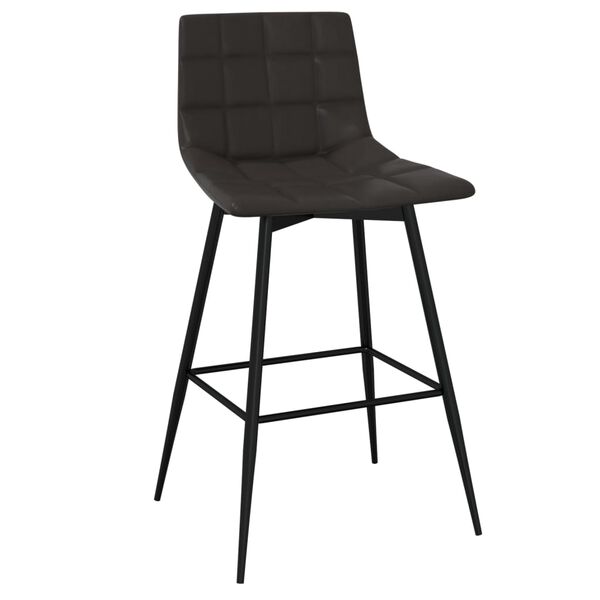 vidaXL Tabouret de bar Gris Similicuir