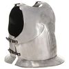 vidaXL Cuirasse d'armure corporelle chevalier m&eacute;di&eacute;val Argent&eacute; Acier