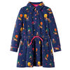 vidaXL Robe enfants manches longues et cordon bleu marine 128