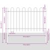 vidaXL Cl&ocirc;ture de jardin Gris 1,7 x 1 m Acier rev&ecirc;tu de poudre