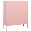 vidaXL Armoire de rangement Rose 80x35x101,5 cm Acier