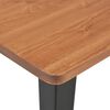 vidaXL Mobilier de bar 3 pcs Acier Noir et marron