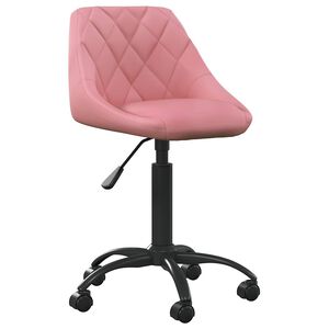 vidaXL Chaise &agrave; manger Rose Velours