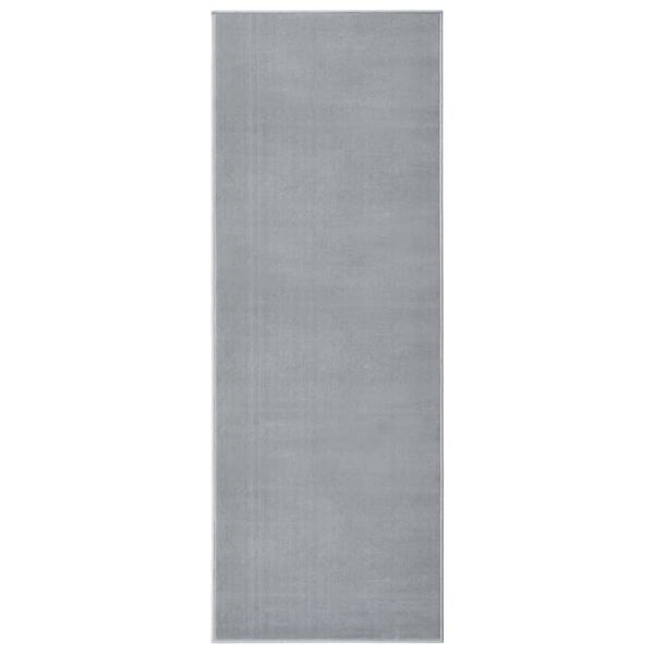 vidaXL Tapis BCF Gris 100x250 cm