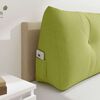 vidaXL Coussin de Dos Vert clair 200 x 24 x 50 cm tissu