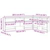 vidaXL T&ecirc;te de lit de rangement Ch&ecirc;ne fum&eacute; 140 cm Bois d'ing&eacute;nierie