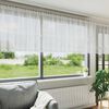 vidaXL Rideau en Dentelle avec des rideaux Blanc 80 x 750 cm Polyester