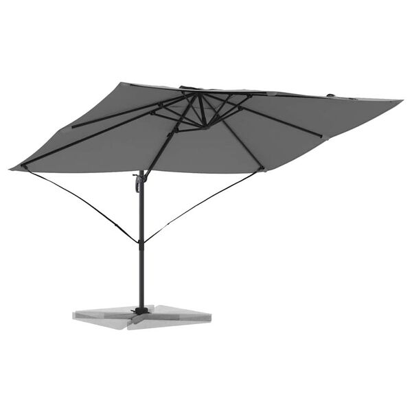 vidaXL Parasol Anthracite 351 x 250 x 260 cm Polyester et Aluminium
