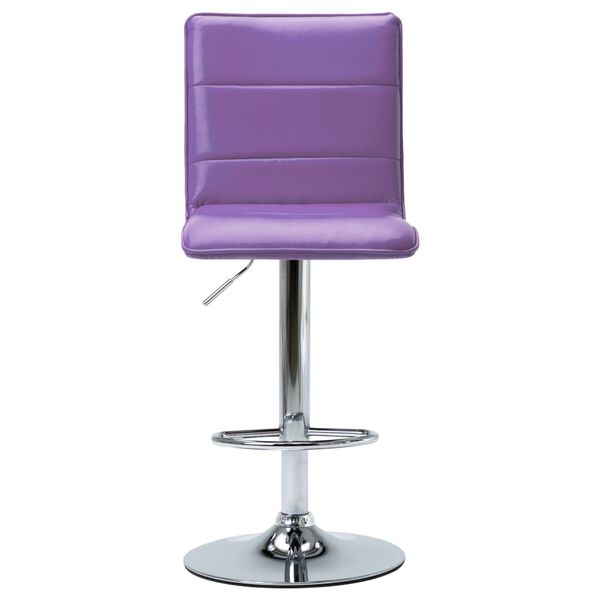 vidaXL Chaise de bar Violet Similicuir