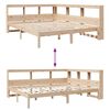 vidaXL Lit biblioth&egrave;que sans matelas 160x200 cm bois massif de pin