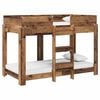 vidaXL Lit Superpos&eacute; pour Enfants Bois ancien 80 x 160 cm