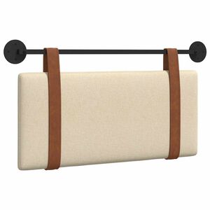 vidaXL T&ecirc;te de lit suspendue Uni Cr&egrave;me 90 x 55 x 5 cm PU antique