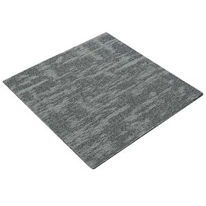 vidaXL Carreau de tapis Gris Rocheux 50 x 50 cm 4 pc PP et Bitume