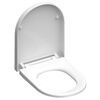 SCH&Uuml;TTE Si&egrave;ge de toilette Duroplast WHITE forme en D
