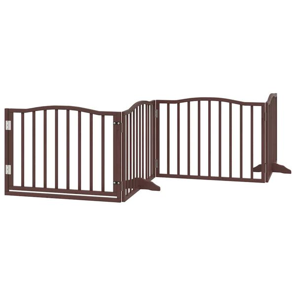 vidaXL Barri&egrave;re pour chien porte pliable 12 panneaux bois de peuplier