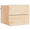 vidaXL Table de chevet avec tiroir 2 pcs Naturel 39 x 34 x 33 cm