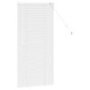 vidaXL Store de Fen&ecirc;tre avec des rideaux Blanc Aluminium