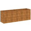 vidaXL Jardini&egrave;re sur&eacute;lev&eacute;e 196x50x69 cm Acier Corten