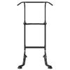 vidaXL Station de Dips Tour de Puissance Noir 95 x 102 x (160-210) cm