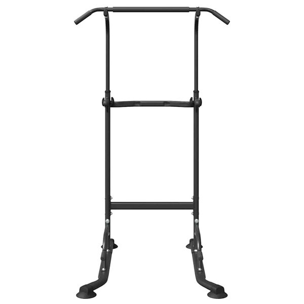 vidaXL Station de Dips Tour de Puissance Noir 95 x 102 x (160-210) cm