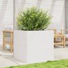 vidaXL Jardini&egrave;re blanc 70x70x68,5 cm bois de pin massif