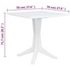 vidaXL Ensemble &agrave; d&icirc;ner d'ext&eacute;rieur 5 pcs Plastique rotin Blanc