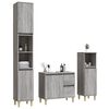 vidaXL Ensemble d'armoires de salle de bain 3 pcs sonoma gris