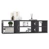 vidaXL &Eacute;tag&egrave;re murale Gris brillant 102x30x29 cm Bois d&rsquo;ing&eacute;nierie