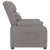vidaXL Fauteuil inclinable Taupe Tissu