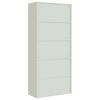 vidaXL Classeur gris clair 90x40x200 cm acier