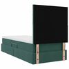 vidaXL Lit avec rangement et matelas Vert fonc&eacute; 90 x 190 cm Velours