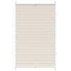 vidaXL Store pliss&eacute; 80x125 cm Cr&egrave;me