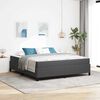 vidaXL Cadre de lit avec matelas Gris fonc&eacute; 180 x 200 cm tissu