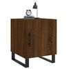 vidaXL Tables de chevet 2pcs ch&ecirc;ne marron 40x40x50cm bois d'ing&eacute;nierie