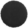 vidaXL Coussins de si&egrave;ge 2 pcs Noir &Oslash; 40 x 13 cm Velours