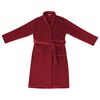 vidaXL Robe de bain sans capuche Rouge Bordeaux l Flanelle