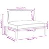 vidaXL Ensemble de Canap&eacute;s Taupe 120 x 80 x 69 cm Bois d'Acacia Massif