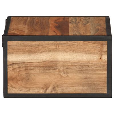 vidaXL Table de chevet murale 35x35x20 cm bois massif d'acacia