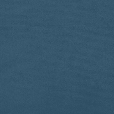 vidaXL Sommier tapissier matelas et LED Bleu foncé 200x200 cm Velours