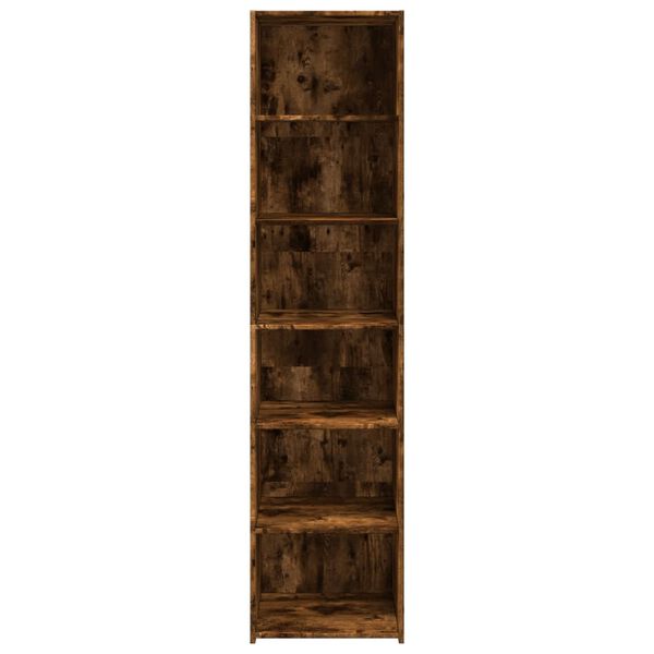 vidaXL Buffet haut ch&ecirc;ne fum&eacute; 45x41x185 cm bois d'ing&eacute;nierie