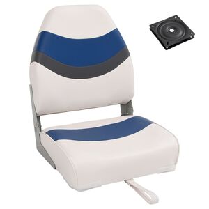 vidaXL Ensemble de si&egrave;ges de bateau pliables lot de 2 dossier haut
