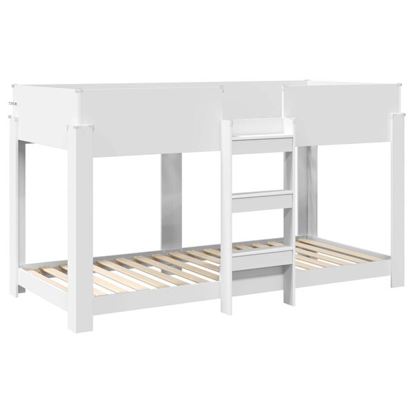 vidaXL Lit Superpos&eacute; pour Enfants Blanc 100 x 200 cm Bois d'ing&eacute;nierie