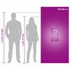 vidaXL Set de serviettes de sport 2 pcs Violet tissu