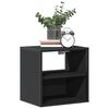 vidaXL Table de chevet murale noir 40x31x39,5 cm