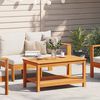 vidaXL Table d'appoint Marron 90 x 50 x 45 cm Bois d'Acacia Massif