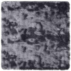 vidaXL Tapis shaggy &agrave; poils longs NAVARRA gris fonc&eacute; 120x120 cm