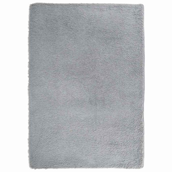 vidaXL Tapis shaggy &agrave; poils longs NAVARRA gris clair 160x230 cm