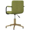 vidaXL Chaises pivotantes &agrave; manger lot de 4 vert clair velours