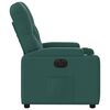 vidaXL Fauteuil inclinable électrique Vert foncé Tissu