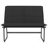 vidaXL Banc Noir 100x75x76 cm Similicuir